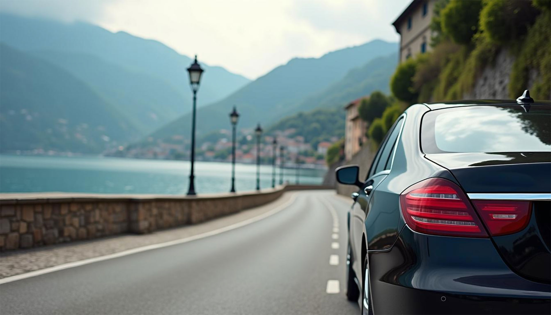 auto al lago